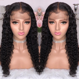 360 Lace Frontal Human Hair Curly Wigs Pre Plucked With Baby Hair Brazilian Remy Hair Wigs