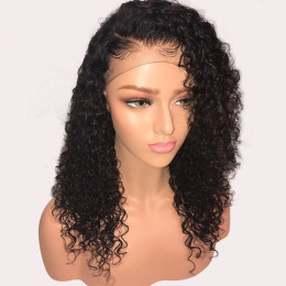 Lace Front Pre Plucked Human Hair Wigs With Baby Hair Brazilian Remy Hair Glueless Curly Wigs For Women