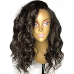 Lace Front Bob Wig Pre Plucked Hairline Body Wave Brazilian Remy Hair Wigs With Baby Hair