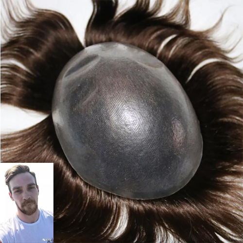 Super Thin Skin Customized Men's Hair Replacement Systems
