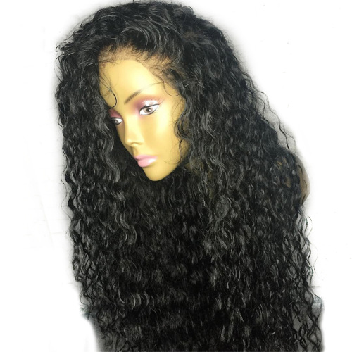 360 Lace Frontal Wigs Curly Remy Hair Pre Plucked Hairline With Baby Hair Bleached Knots